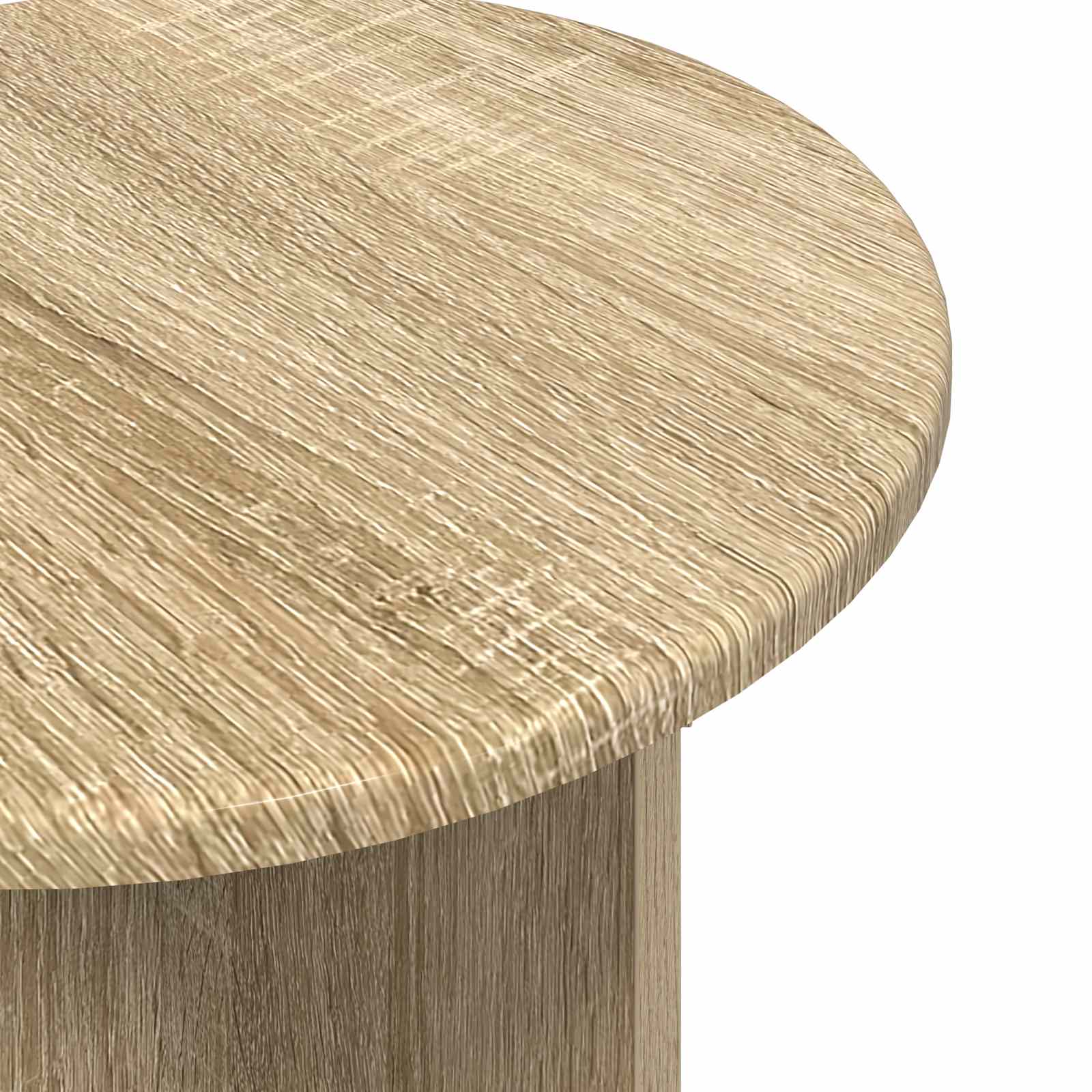 Beistelltisch-Set 2 stk. Sonoma-Eiche Ø 45 x 45 cm