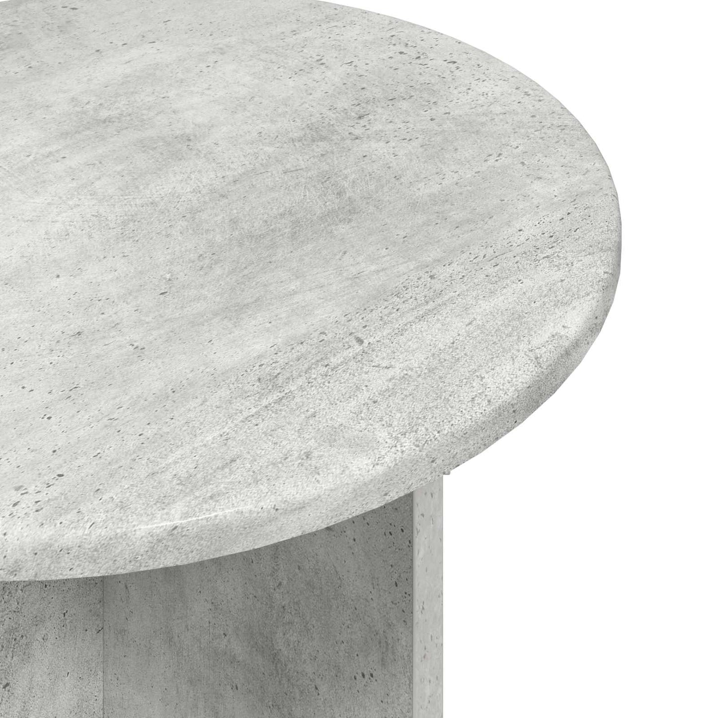 Beistelltisch-Set 2 stk. Betongrau Ø 45 x 45 cm Holzwerkstoff