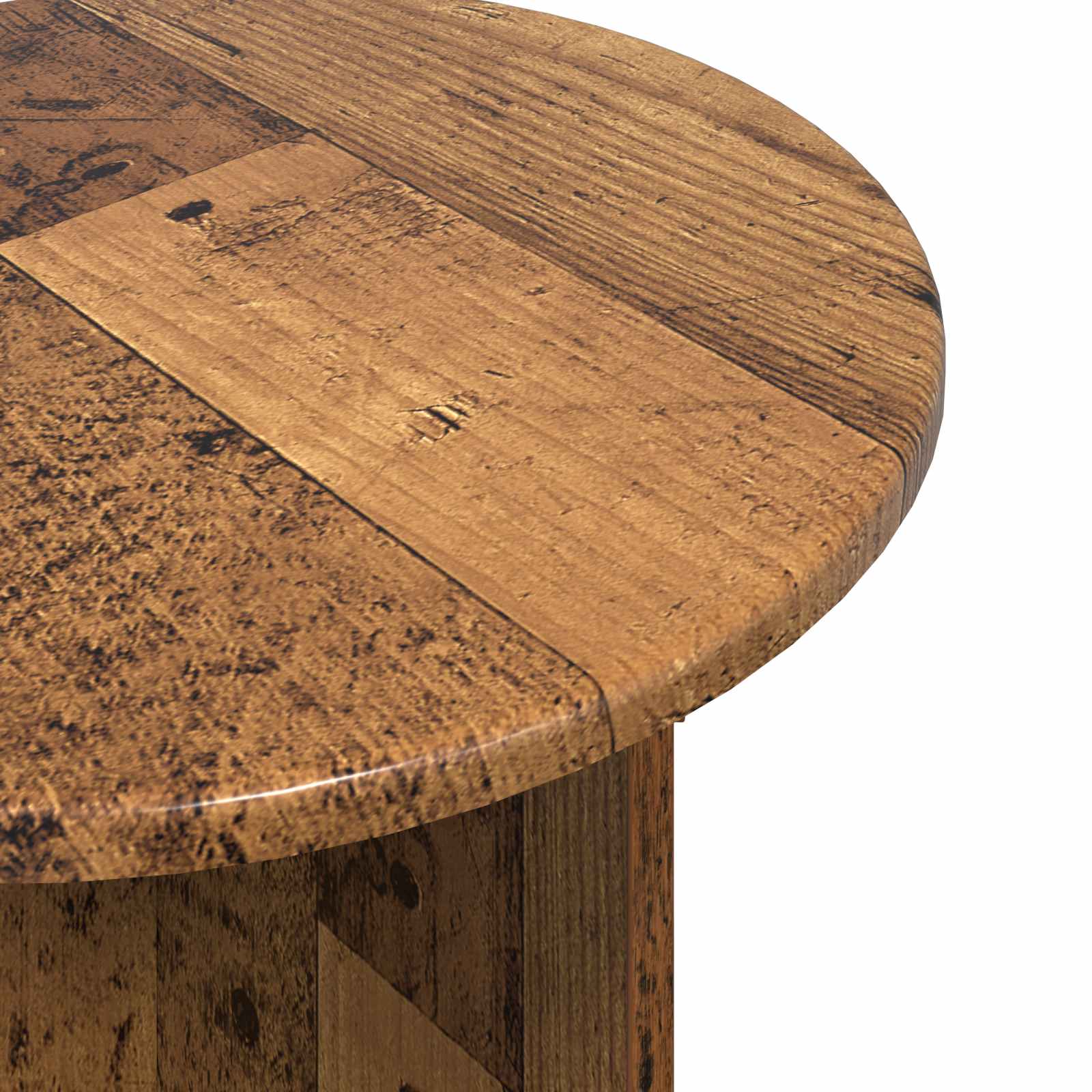 Beistelltisch-Set 2 stk. Altholz Ø 45 x 45 cm Holzwerkstoff