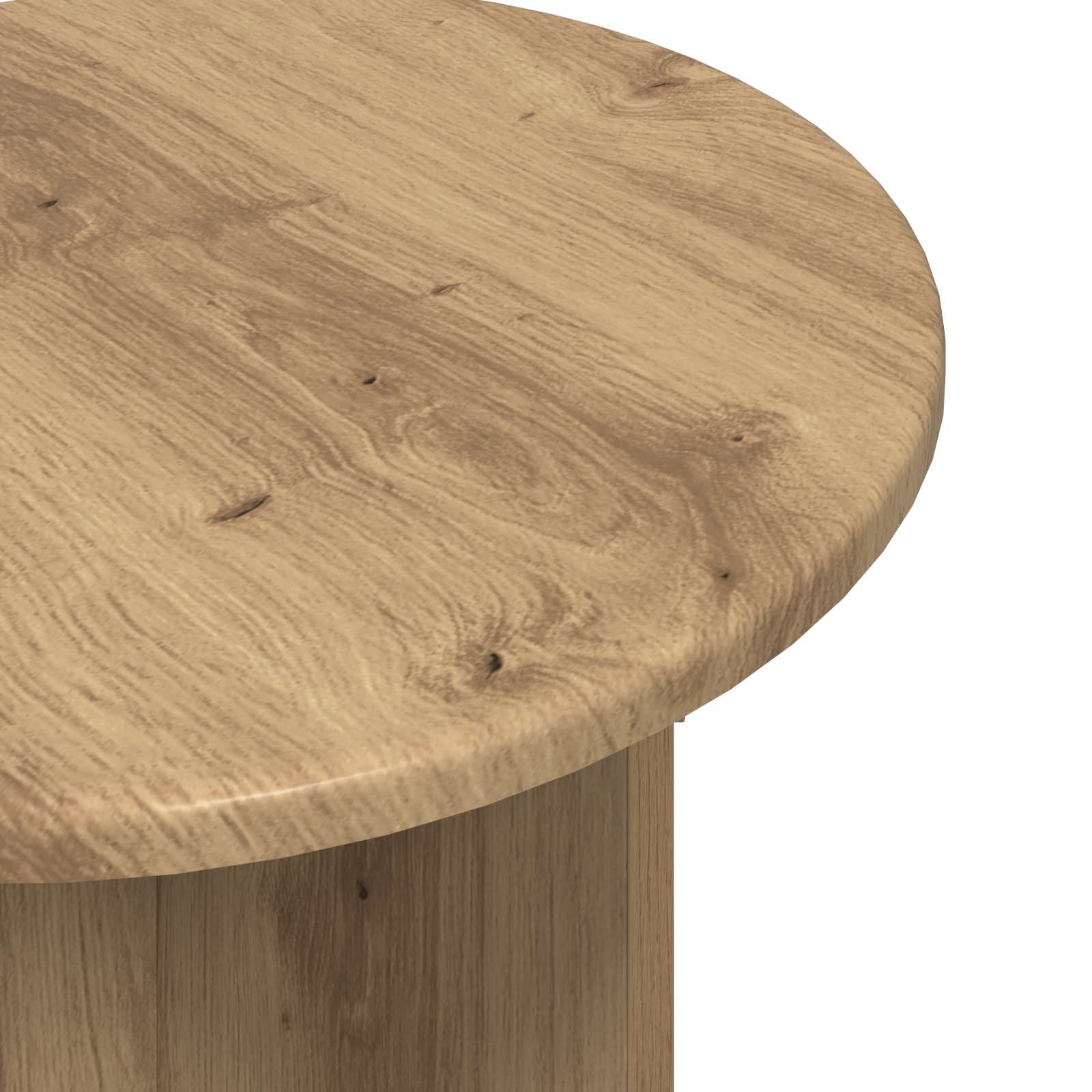 Beistelltisch-Set 2 stk. Artisan-Eiche Ø 45 x 45 cm