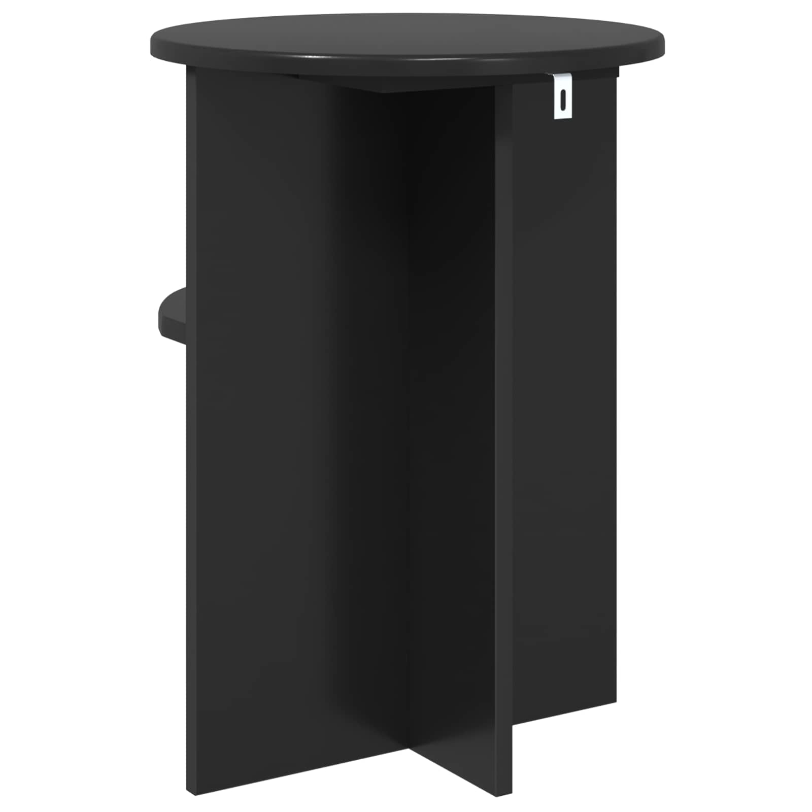 Beistelltisch Schwarze Eiche Ø 39,5 x 55 cm Holzwerkstoff
