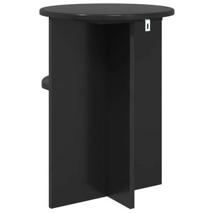 Beistelltisch Schwarz Ø 39,5 x 55 cm Holzwerkstoff