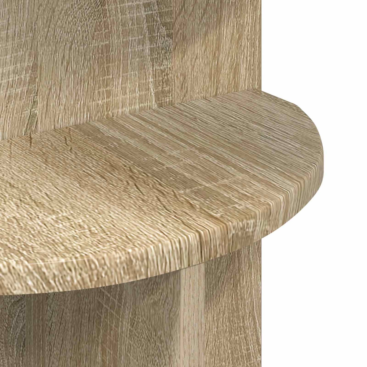 Beistelltisch Sonoma-Eiche Ø 39,5 x 55 cm Holzwerkstoff