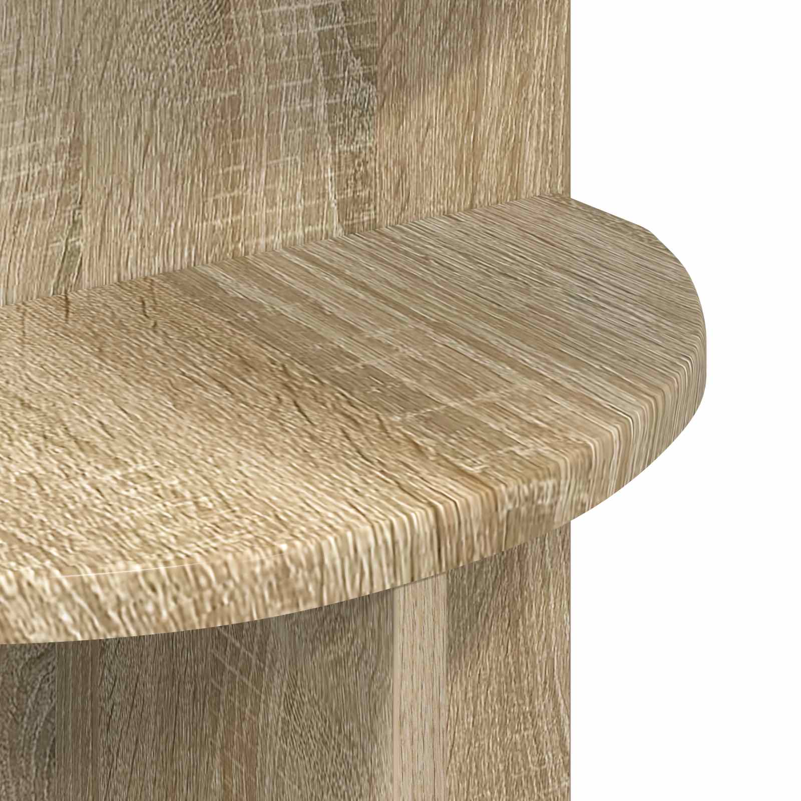 Beistelltisch Sonoma-Eiche Ø 39,5 x 55 cm Holzwerkstoff