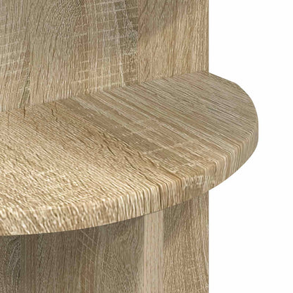 Beistelltisch Sonoma-Eiche Ø 39,5 x 55 cm Holzwerkstoff