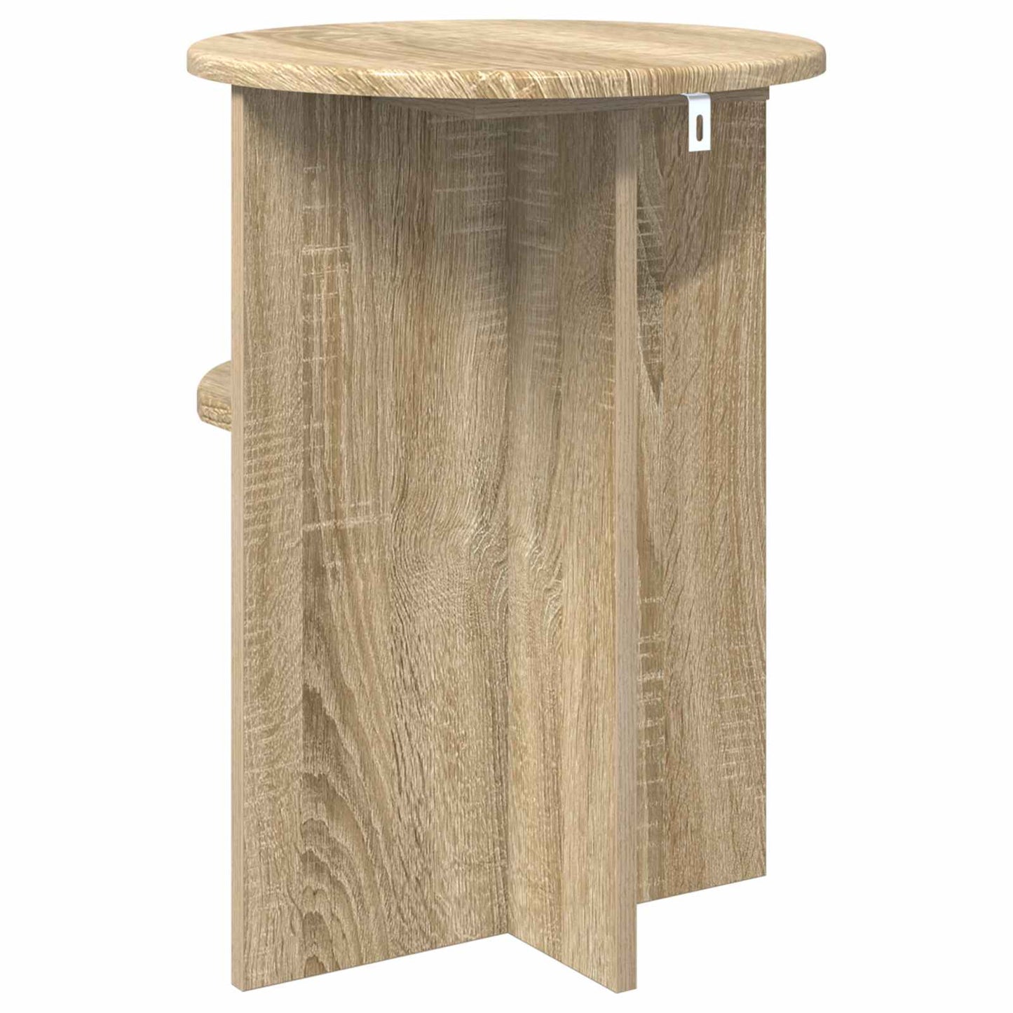Beistelltisch Sonoma-Eiche Ø 39,5 x 55 cm Holzwerkstoff