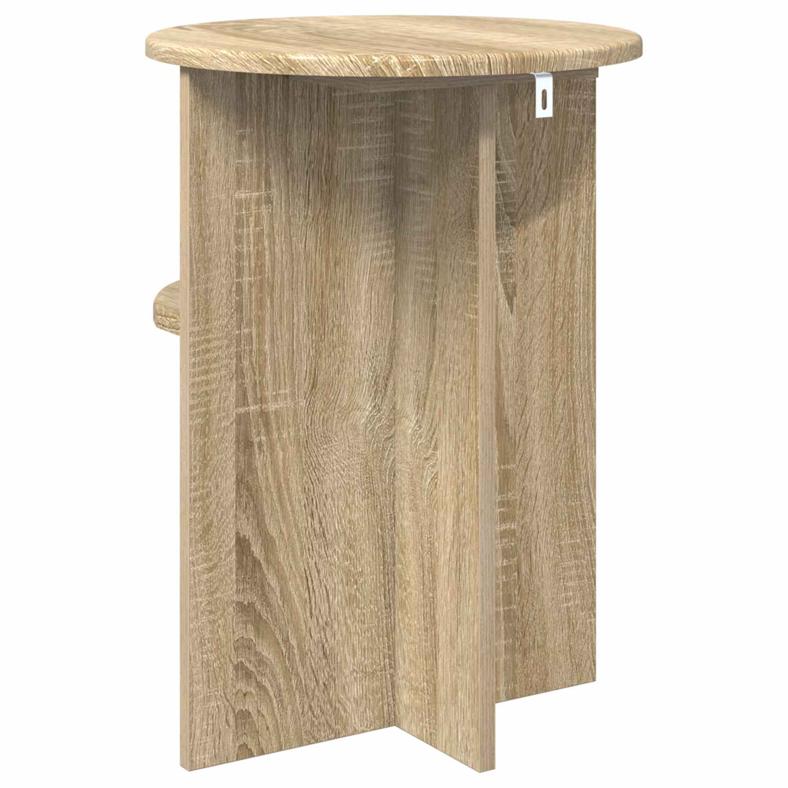 Beistelltisch Sonoma-Eiche Ø 39,5 x 55 cm Holzwerkstoff