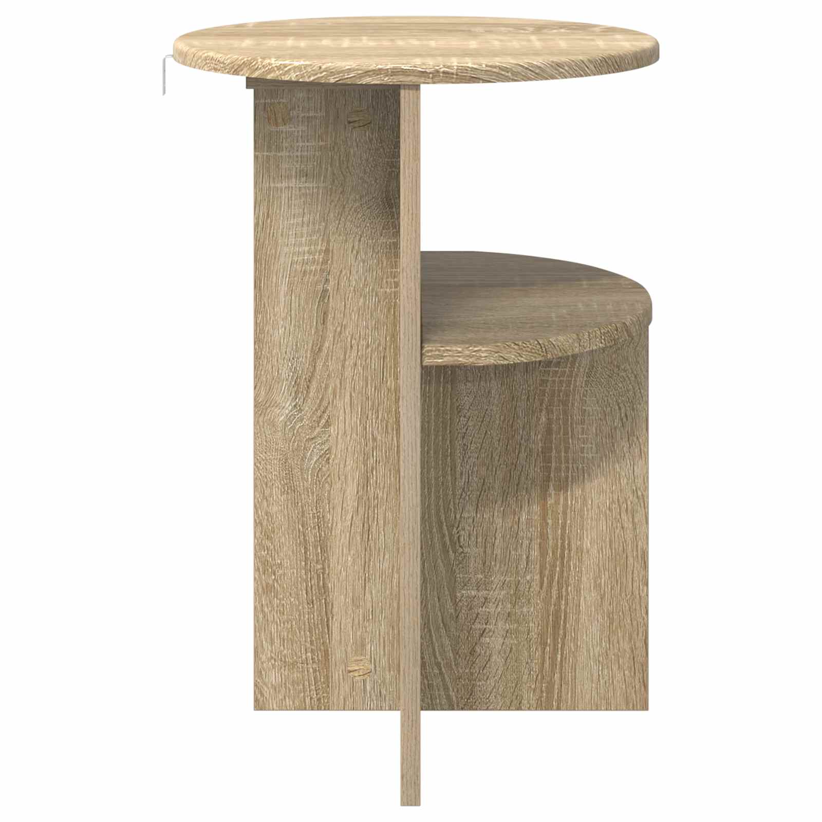 Beistelltisch Sonoma-Eiche Ø 39,5 x 55 cm Holzwerkstoff