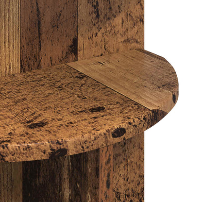 Beistelltisch mit Speicher Altholz Ø 39,5 x 55 cm Holzwerkstoff