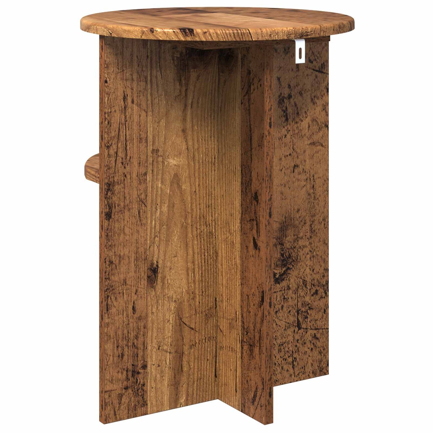Beistelltisch mit Speicher Altholz Ø 39,5 x 55 cm Holzwerkstoff