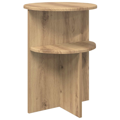 Beistelltisch Artisan-Eiche Ø 39,5 x 55 cm Holzwerkstoff