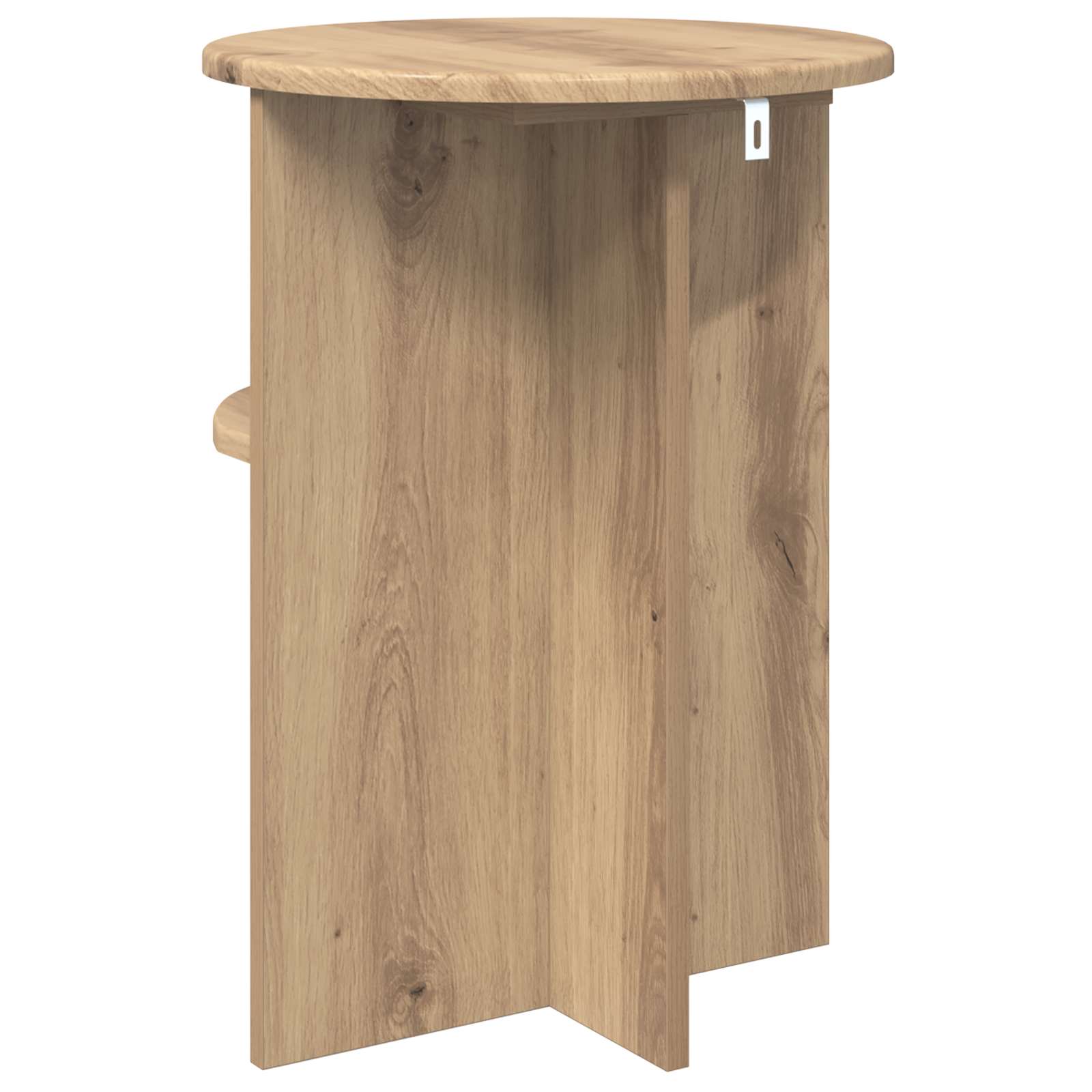 Beistelltisch Artisan-Eiche Ø 39,5 x 55 cm Holzwerkstoff
