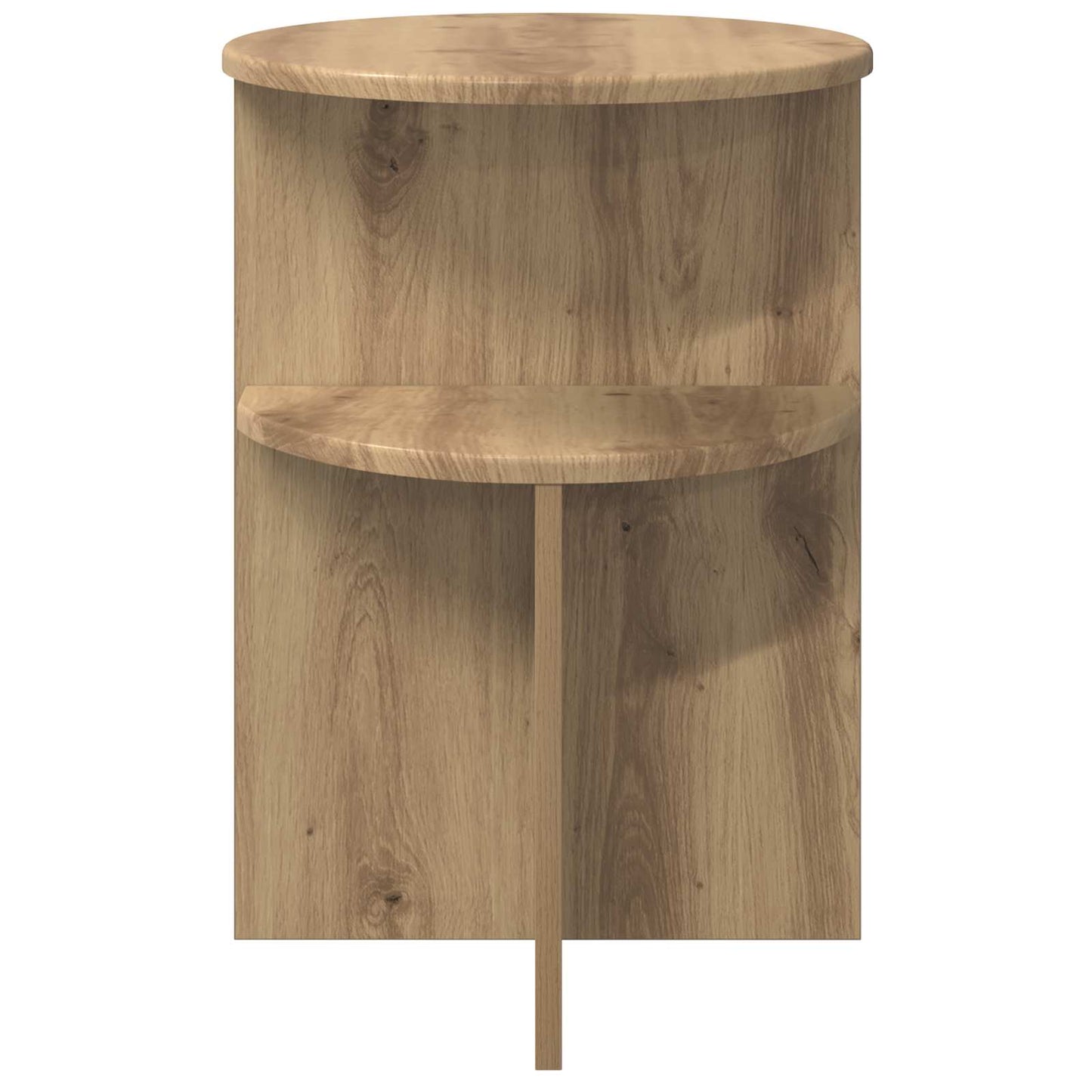 Beistelltisch Artisan-Eiche Ø 39,5 x 55 cm Holzwerkstoff