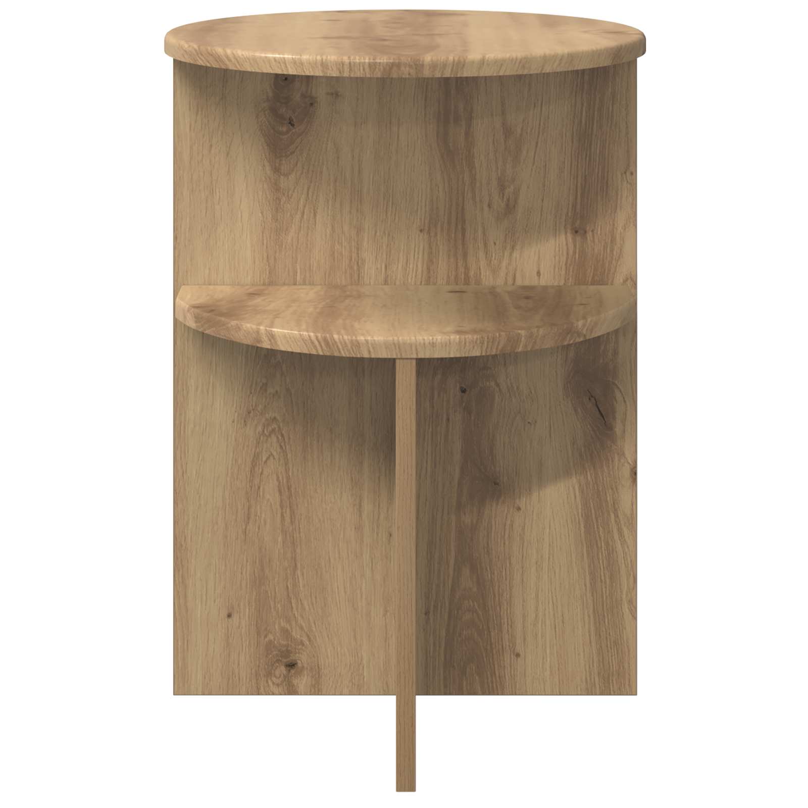 Beistelltisch Artisan-Eiche Ø 39,5 x 55 cm Holzwerkstoff