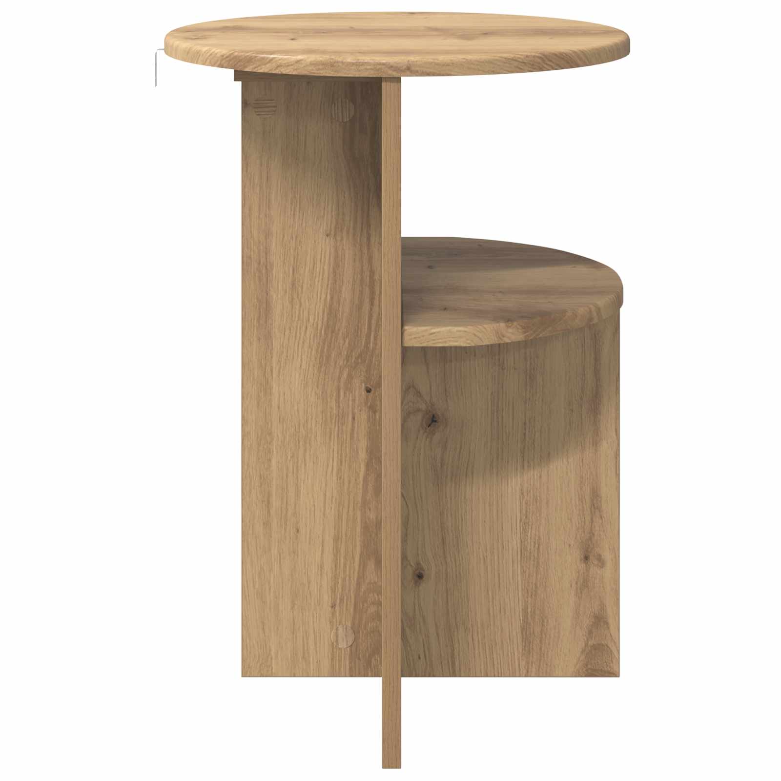 Beistelltisch Artisan-Eiche Ø 39,5 x 55 cm Holzwerkstoff