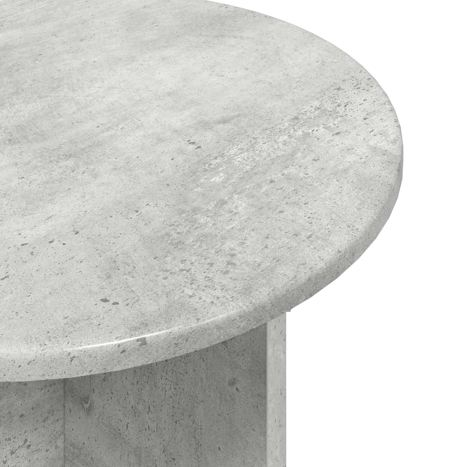 Beistelltisch-Set 2 Stk. Betongrau Ø 45 x 35 cm Holzwerkstoff