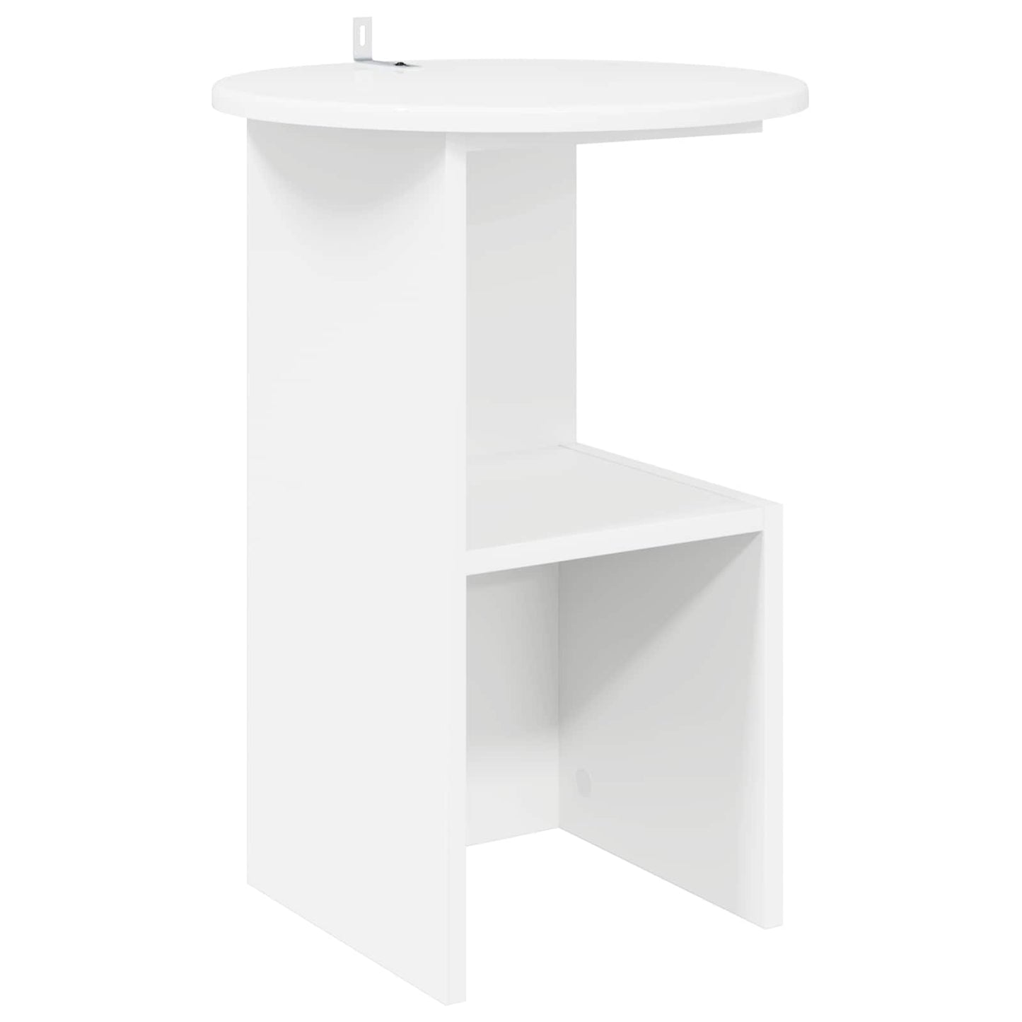 Beistelltisch Weiß Ø 39,5 x 55 cm Holzwerkstoff