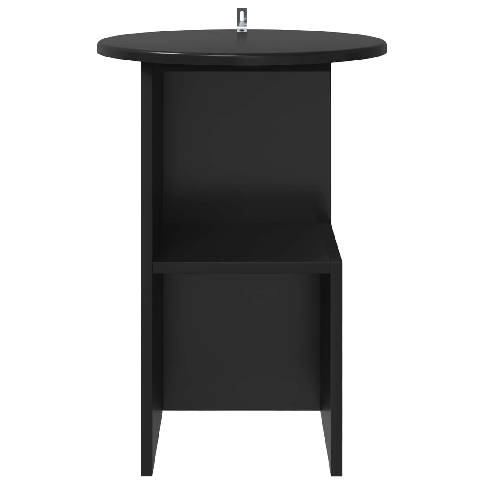 Beistelltisch Schwarz Eichen-Optik Ø 39,5 x 55 cm Holzwerkstoff