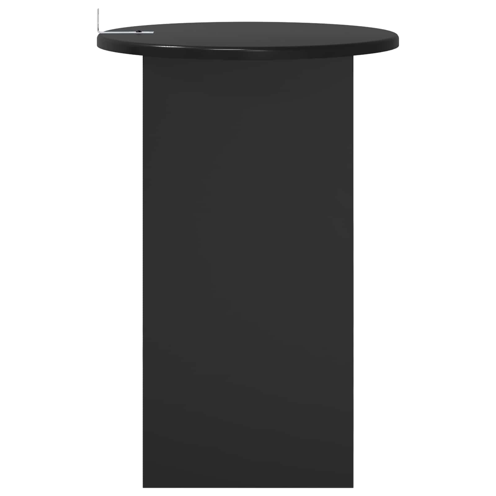 Beistelltisch Schwarz Eichen-Optik Ø 39,5 x 55 cm Holzwerkstoff