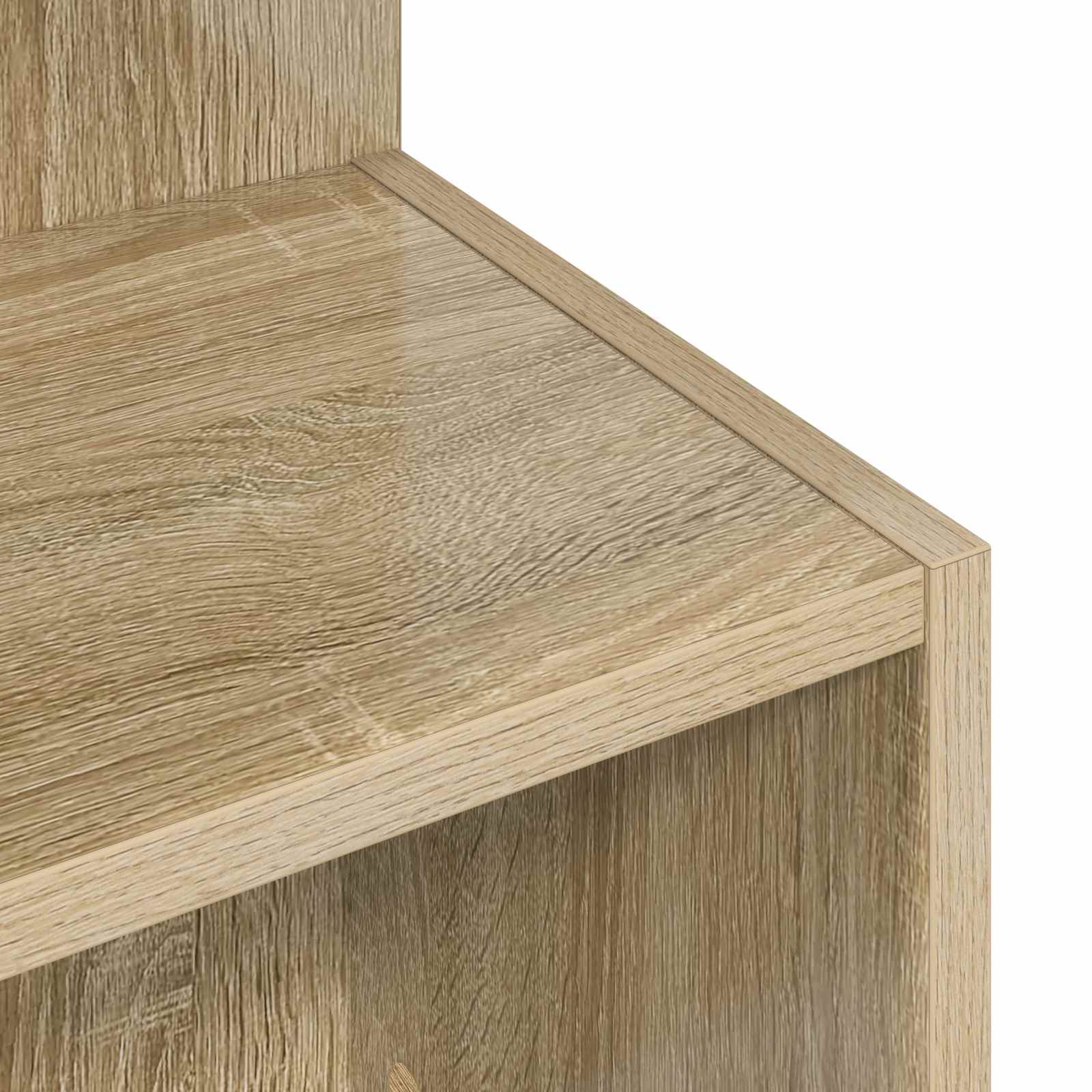 Beistelltisch Sonoma-Eiche Ø 39,5 x 55 cm Holzwerkstoff