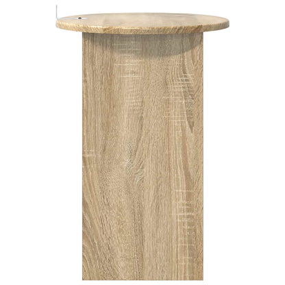 Beistelltisch Sonoma-Eiche Ø 39,5 x 55 cm Holzwerkstoff