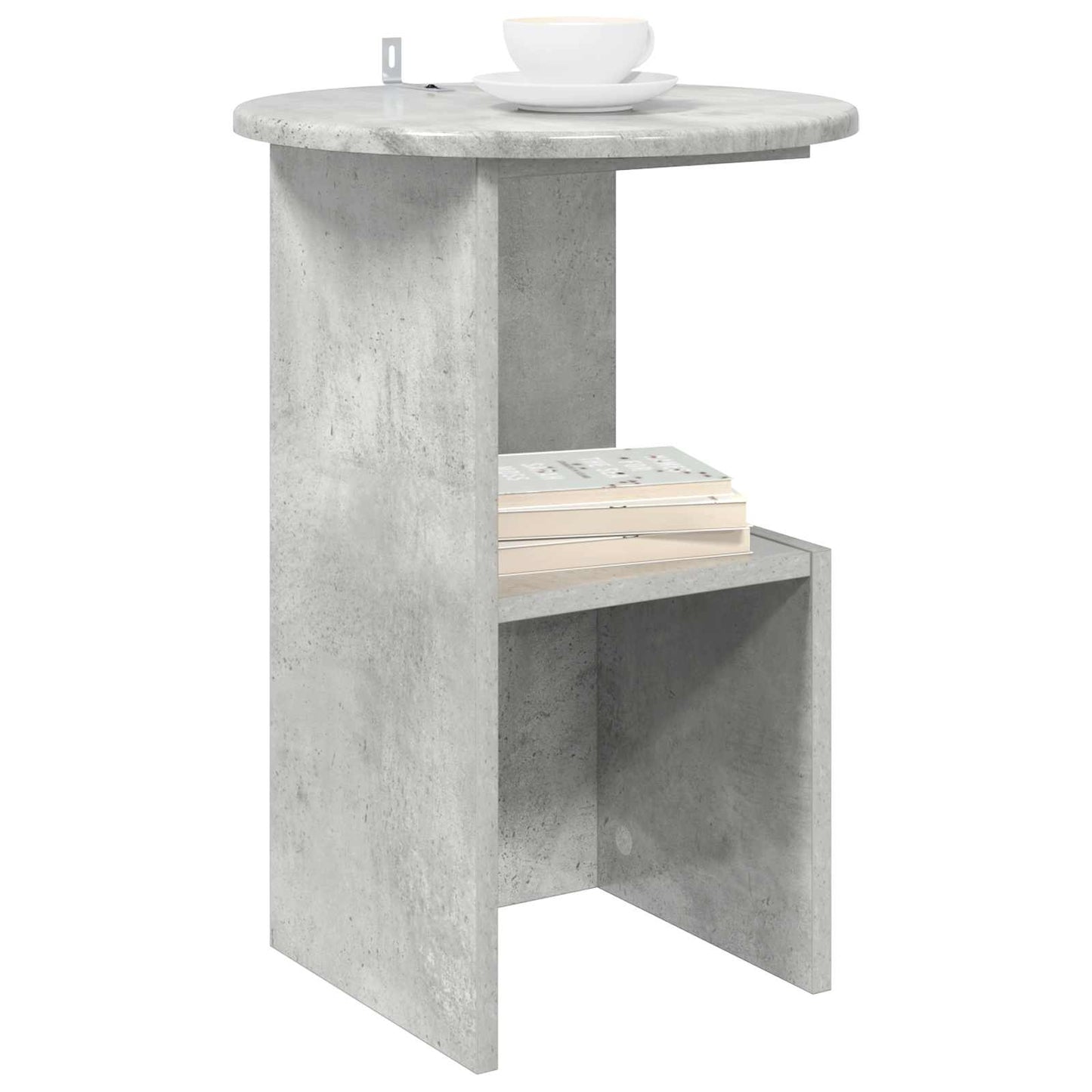 Beistelltisch Betongrau Ø 39,5 x 55 cm Holzwerkstoff