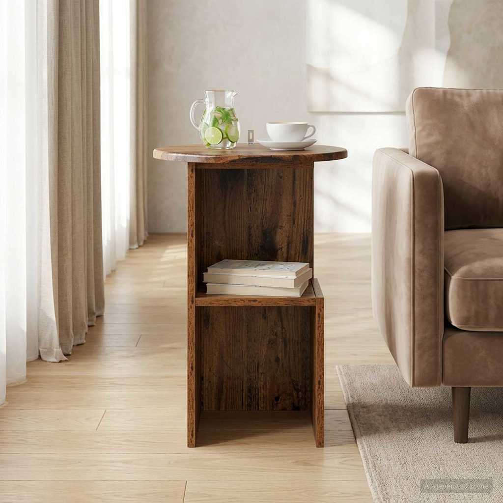 Beistelltisch Altholz Ø 39,5 x 55 cm Holzwerkstoff