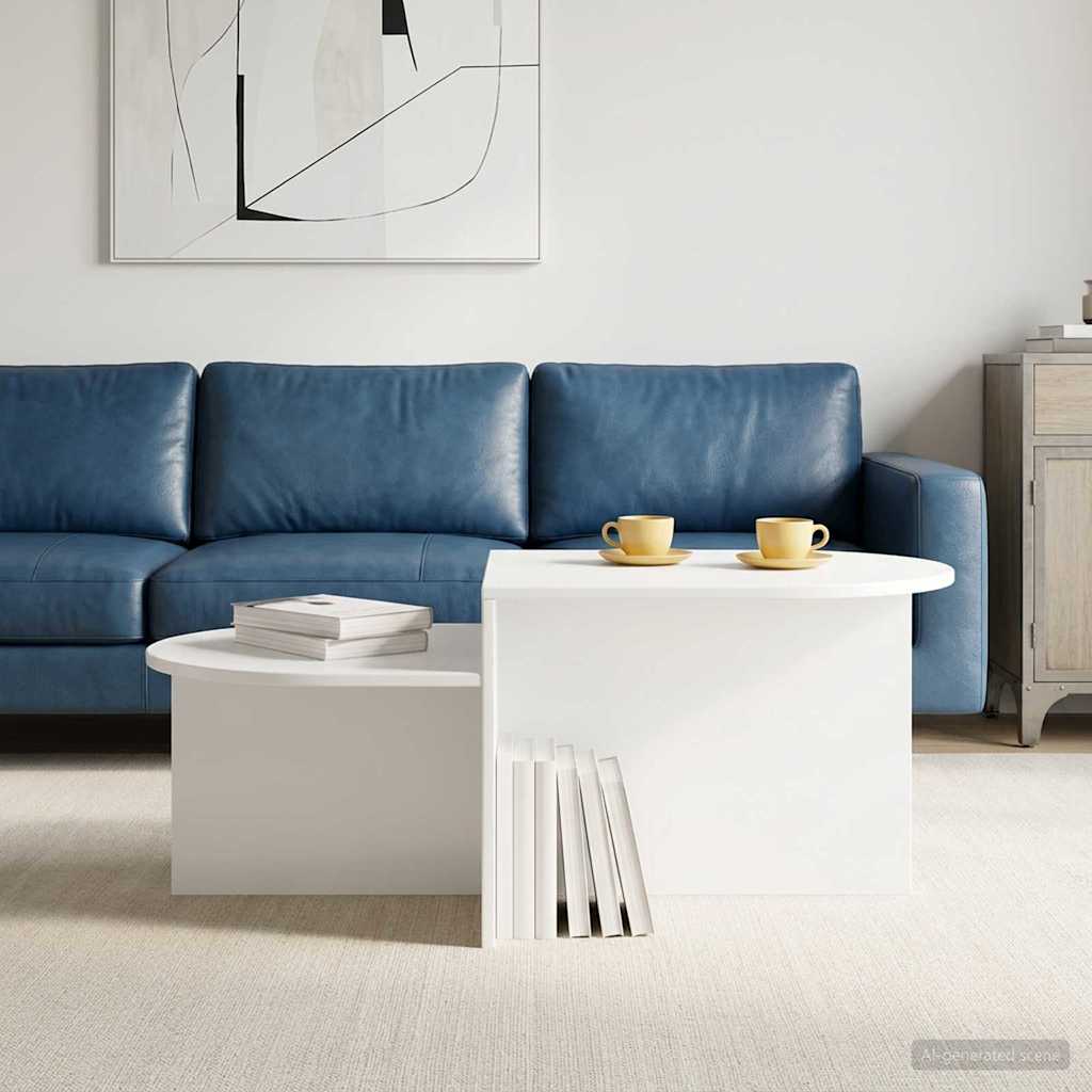 Couchtisch Weiß 100 x 50 x 40 cm Holzwerkstoff