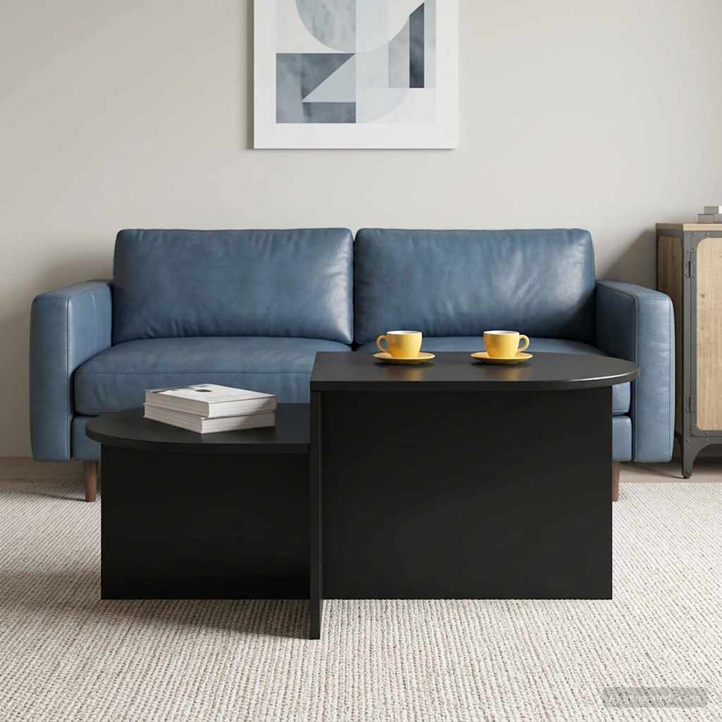 Couchtisch Schwarz Eichen-Optik 100 x 50 x 40 cm Holzwerkstoff