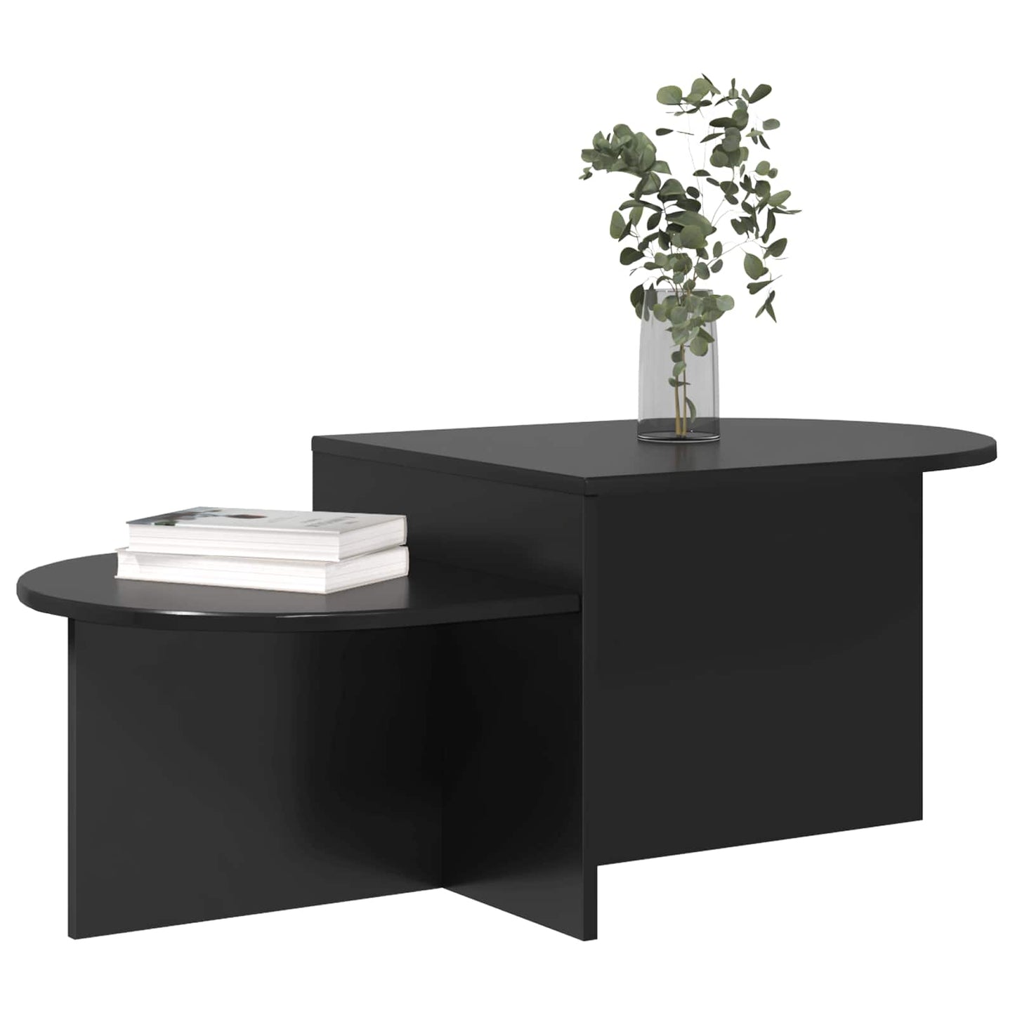 Couchtisch Schwarz Eichen-Optik 100 x 50 x 40 cm Holzwerkstoff