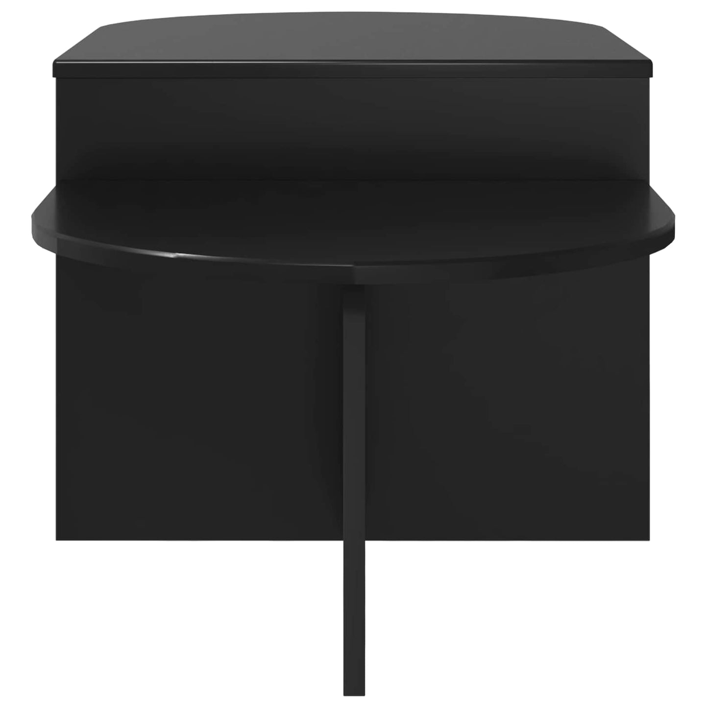 Couchtisch Schwarz Eichen-Optik 100 x 50 x 40 cm Holzwerkstoff