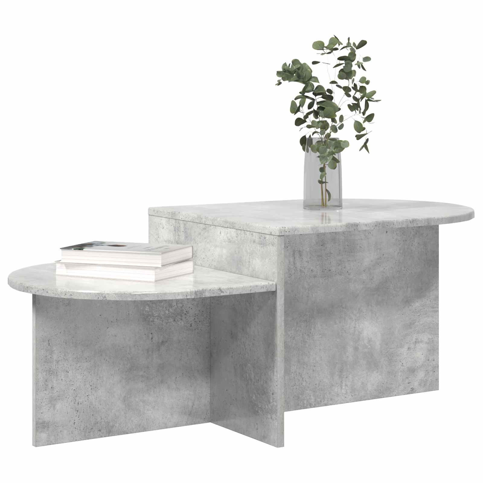 Couchtisch Betongrau 100 x 50 x 40 cm Holzwerkstoff