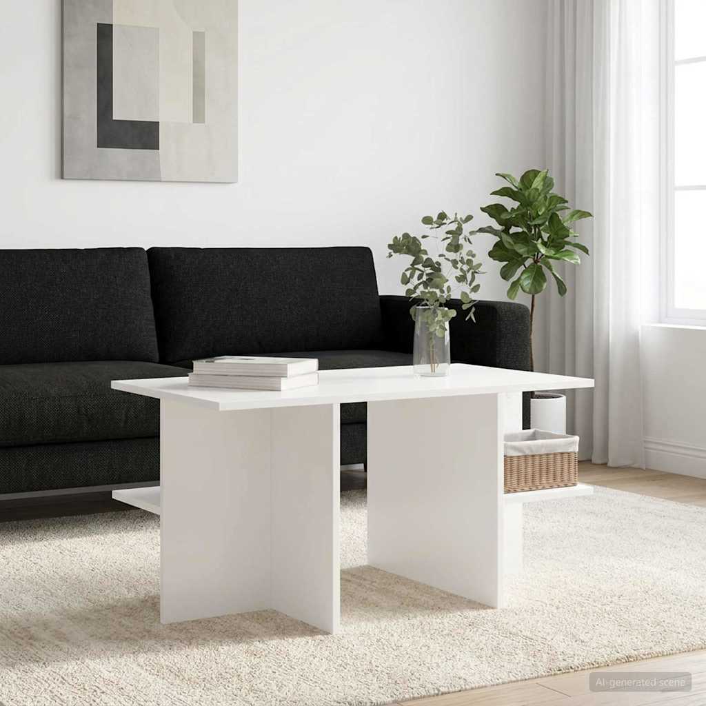 Couchtisch Weiß 87 x 50 x 45 cm Holzwerkstoff