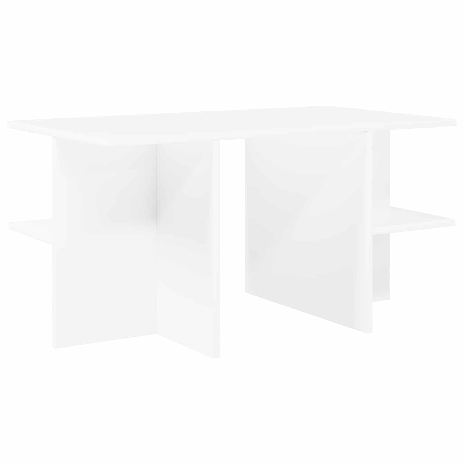 Couchtisch Weiß 87 x 50 x 45 cm Holzwerkstoff