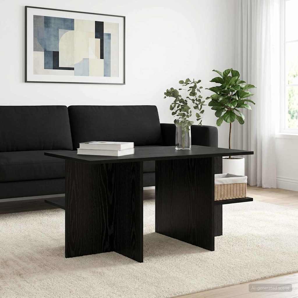 Couchtisch Schwarze Eiche 87 x 50 x 45 cm Holzwerkstoff