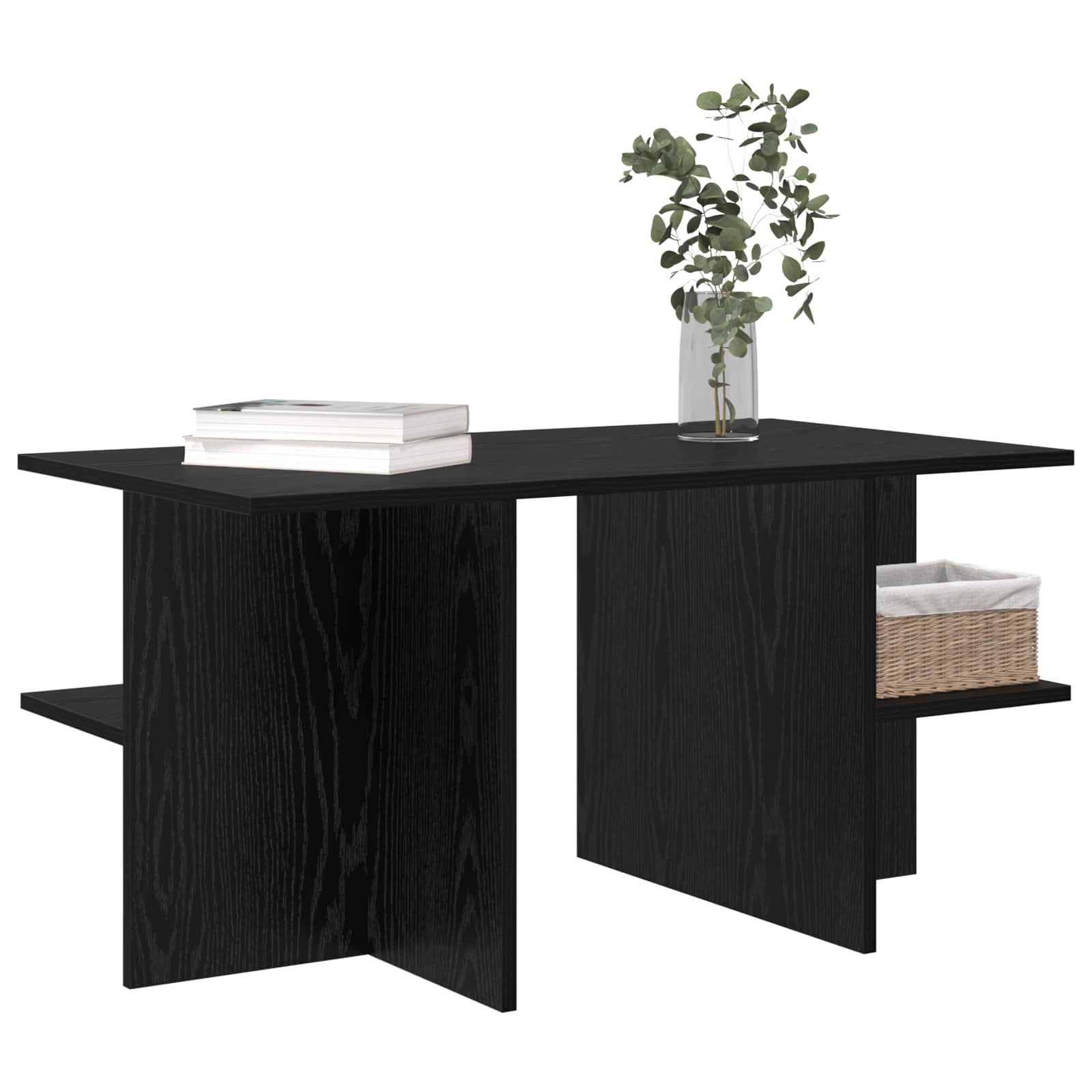Couchtisch Schwarze Eiche 87 x 50 x 45 cm Holzwerkstoff