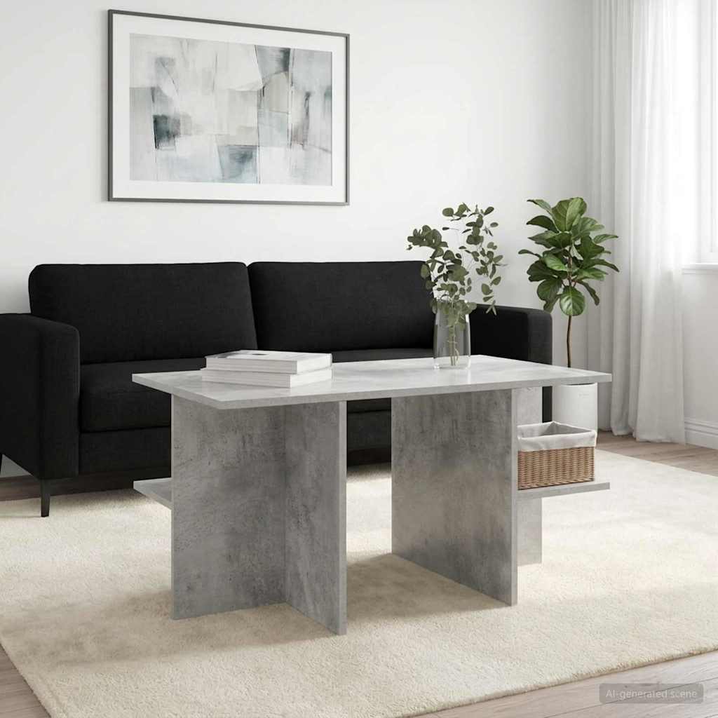 Couchtisch Betongrau 87 x 50 x 45 cm Holzwerkstoff