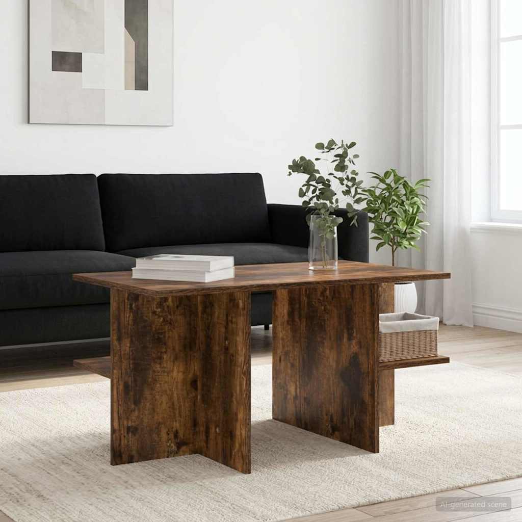 Couchtisch Geräucherte Eiche 87 x 50 x 45 cm Holzwerkstoff