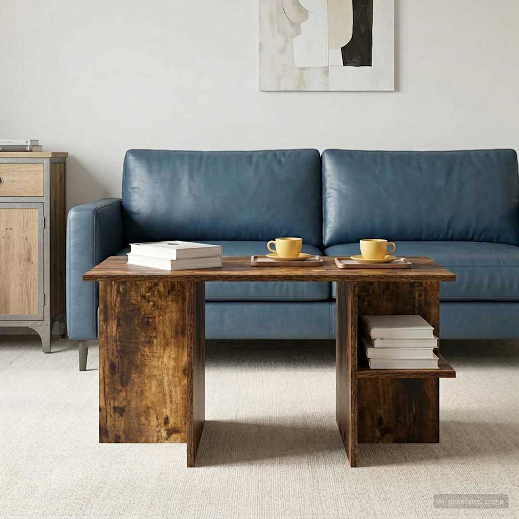 Couchtisch Geräucherte Eiche 87 x 50 x 45 cm Holzwerkstoff