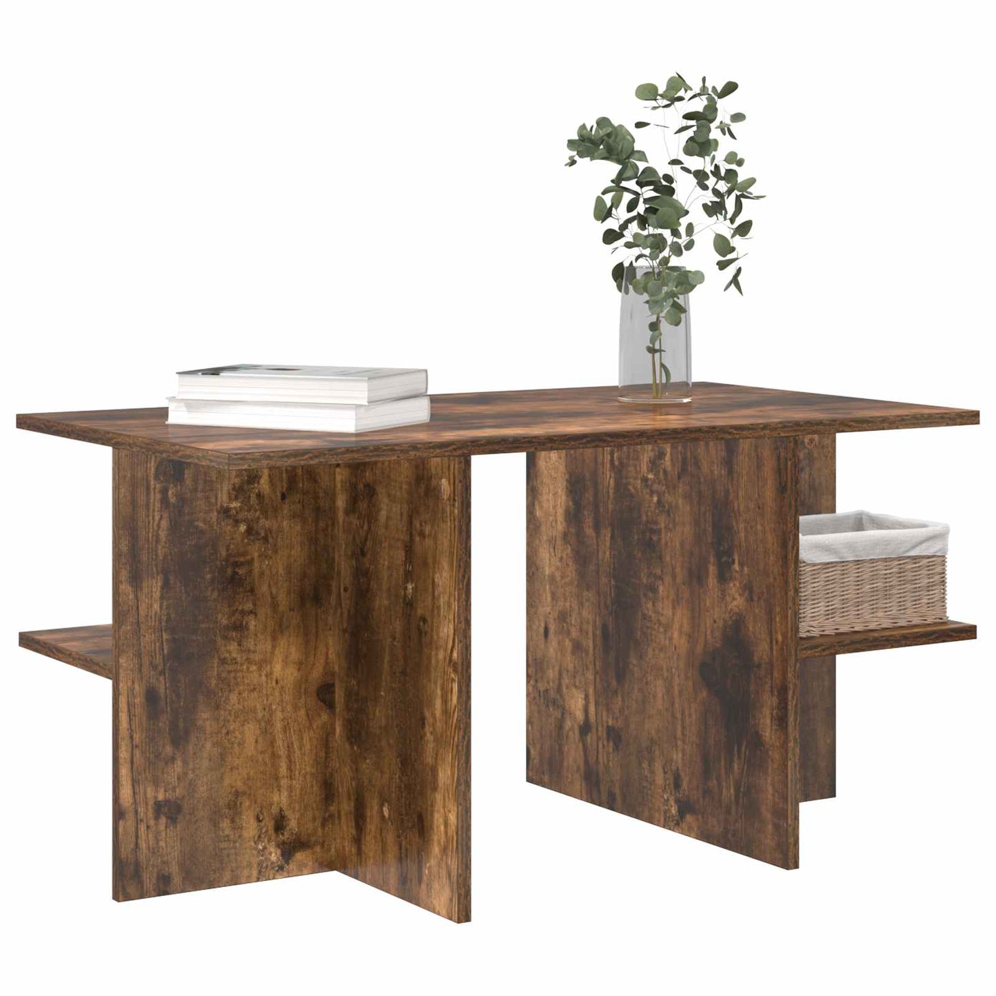 Couchtisch Geräucherte Eiche 87 x 50 x 45 cm Holzwerkstoff