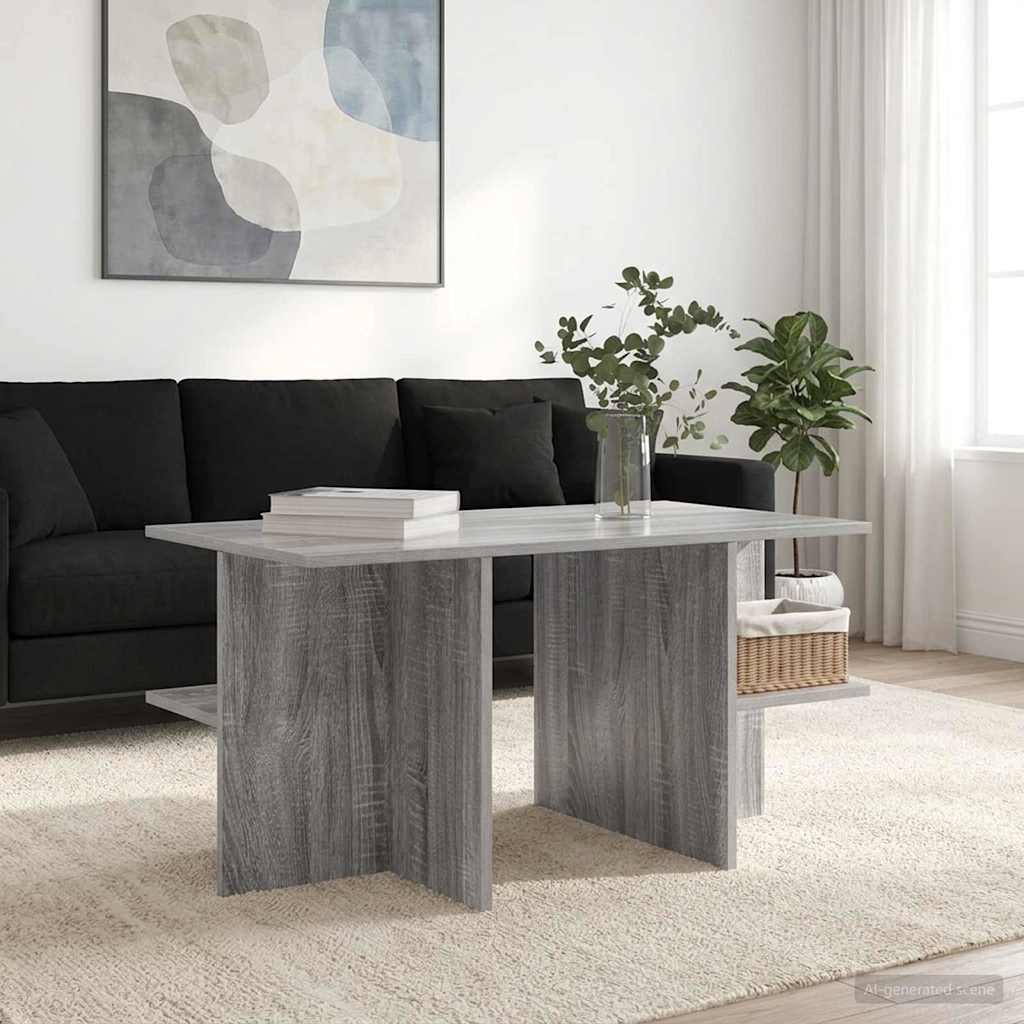 Couchtisch Graues Sonoma 87 x 50 x 45 cm Holzwerkstoff
