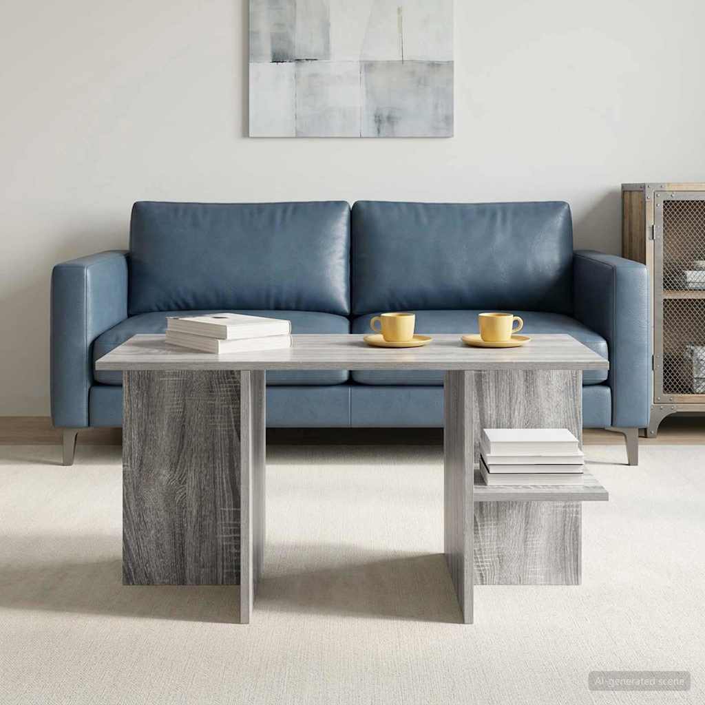 Couchtisch Graues Sonoma 87 x 50 x 45 cm Holzwerkstoff