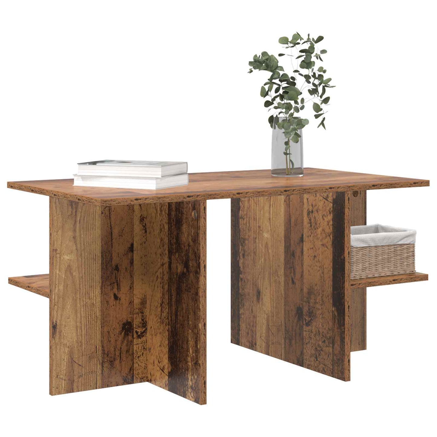 Couchtisch Altholz 87 x 50 x 45 cm Holzwerkstoff