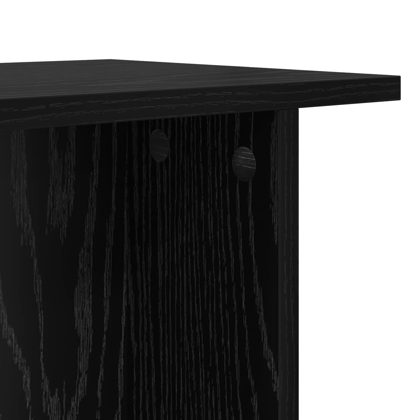Couchtisch 2 stk. Schwarz Eichen-Optik 40 x 30 x 49 cm