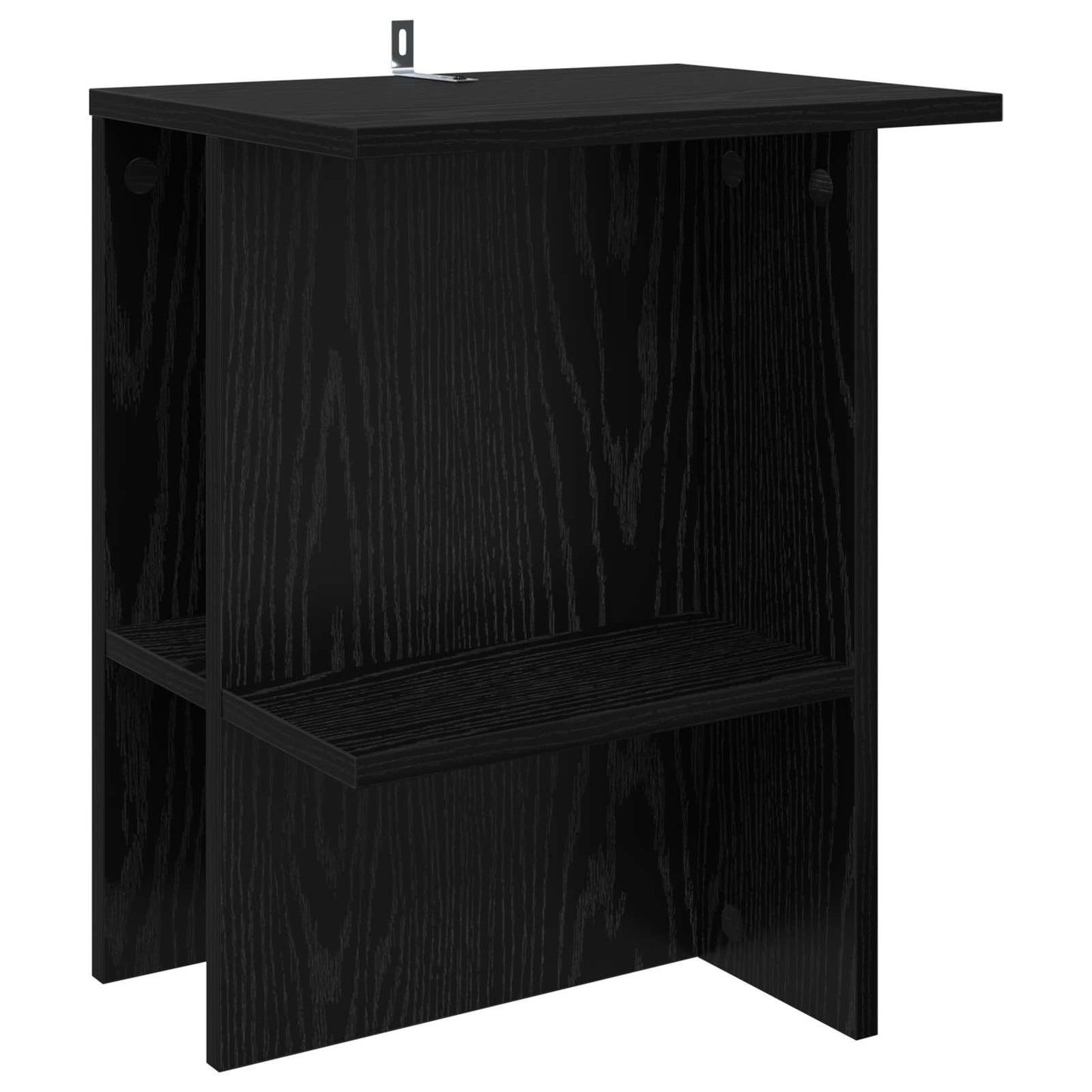 Couchtisch 2 stk. Schwarz Eichen-Optik 40 x 30 x 49 cm