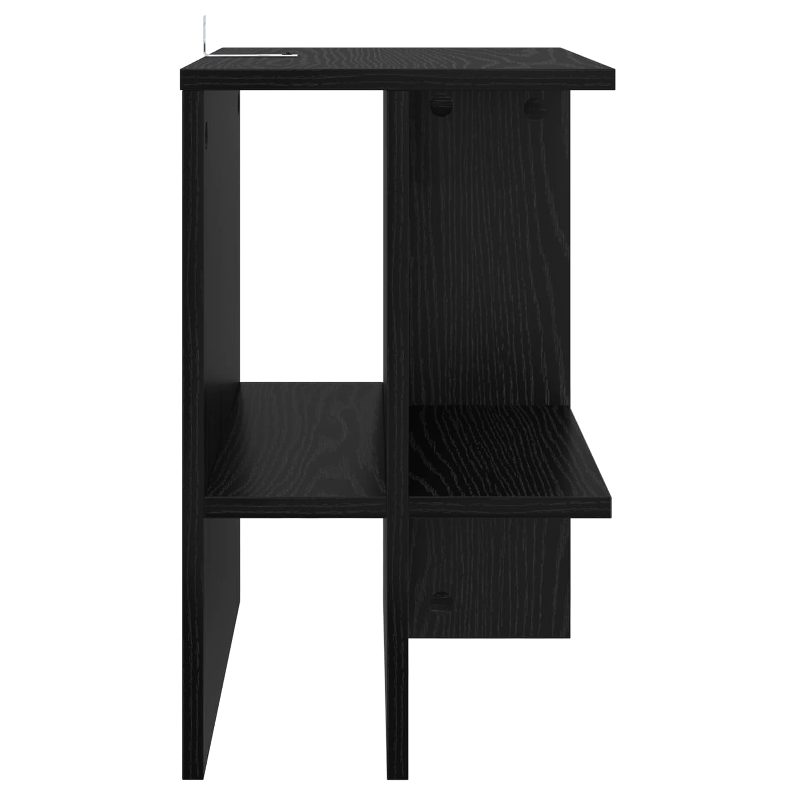 Couchtisch 2 stk. Schwarz Eichen-Optik 40 x 30 x 49 cm