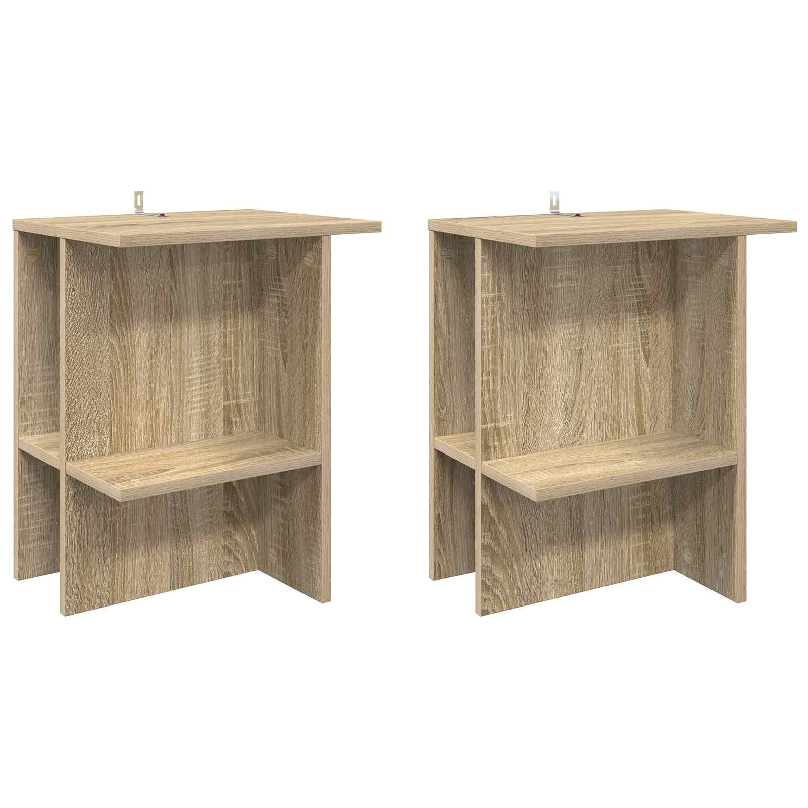 Couchtisch 2 stk. Sonoma-Eiche 40 x 30 x 49 cm Holzwerkstoff