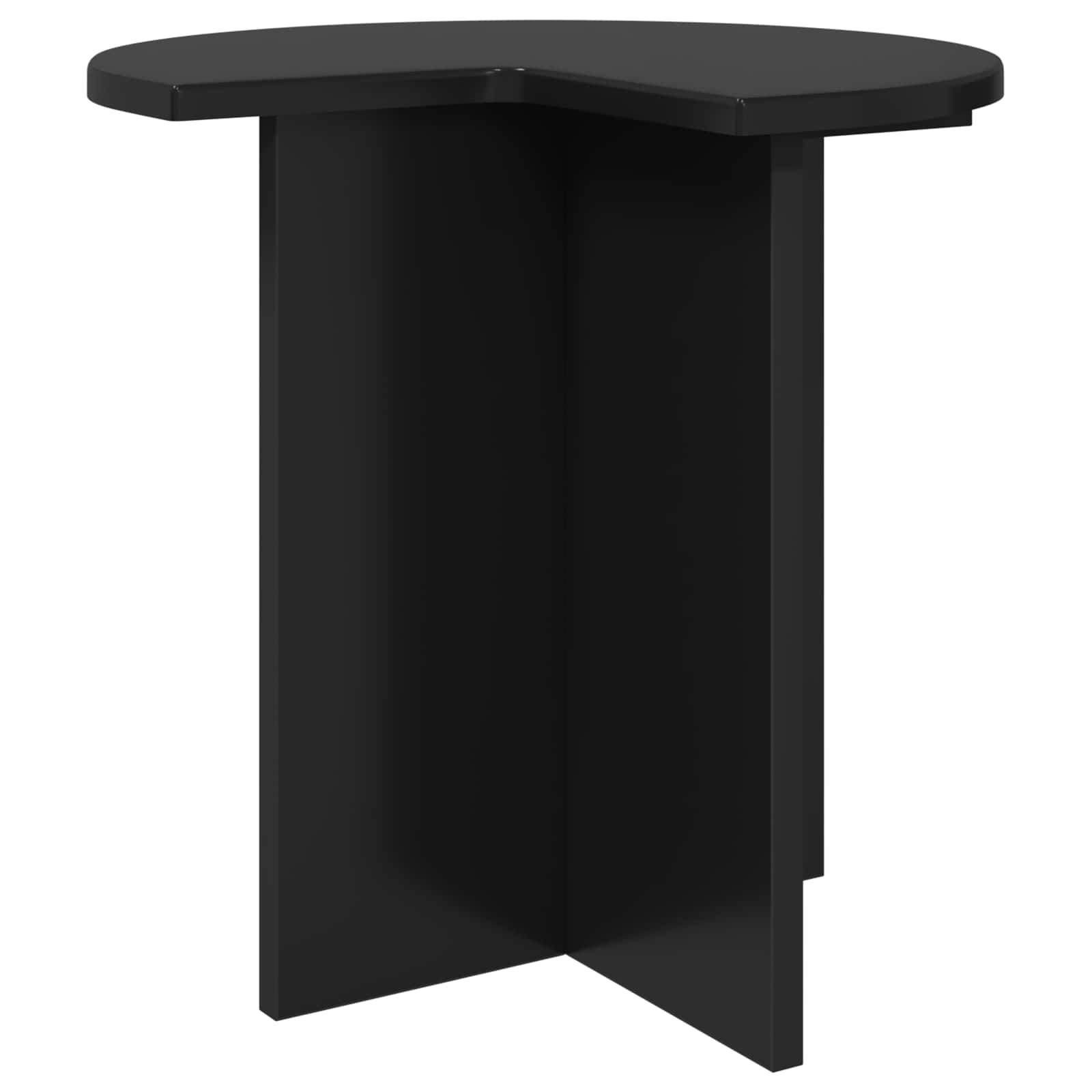 Beistelltisch 2 Stk. Schwarz Eichen-Optik Ø 39 x 38 cm
