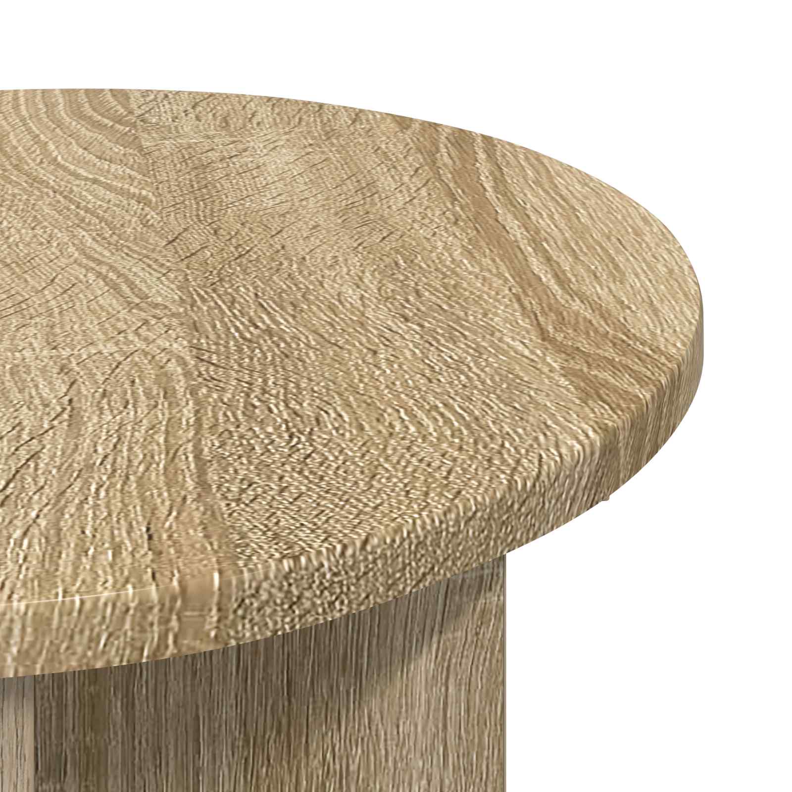 Beistelltisch 2 Stk. Sonoma-Eiche Ø 39 x 38 cm Holzwerkstoff