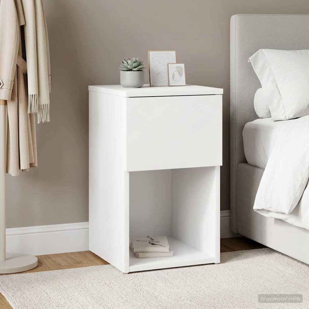 Bettschrank Weiß 29 x 31,5 x 49 cm Holzwerkstoff